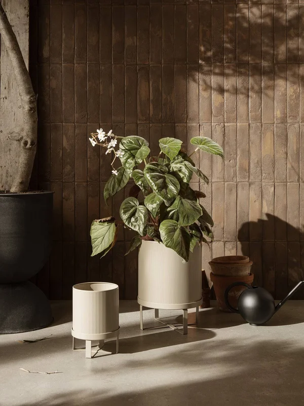 Ferm Living Bau Pot - Large - Warm Grey