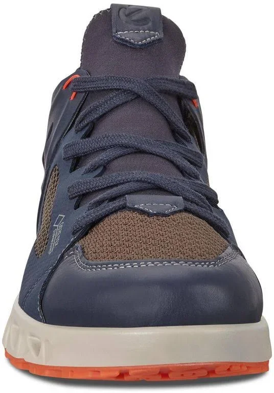 Ecco Sport Multi-vent Air Gore-Tex (Marine/Dark Clay/Pumpkin) Men's Shoes
