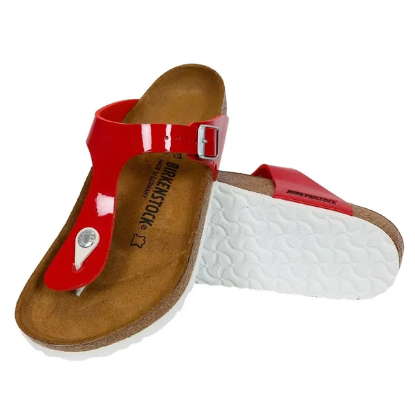 Birkenstock Women's Gizeh Birko-Flor Tango Red Patent