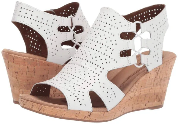 Cobb Hill Women's Janna Perf Shoes - White in Size 6.5