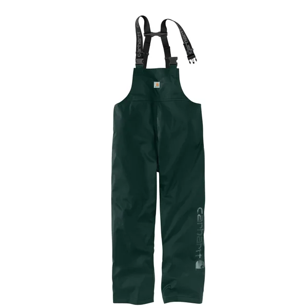 Carhartt Men's Lightweight Waterproof Rainstorm Bib Overalls - Green