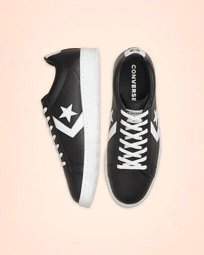 Converse Pro Leather Ox &Black - White& 9.5