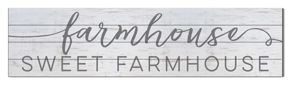 Kindred Hearts 40x22x10x22 Farmhouse Sweet Shiplap Wall Sign, 40 x 10