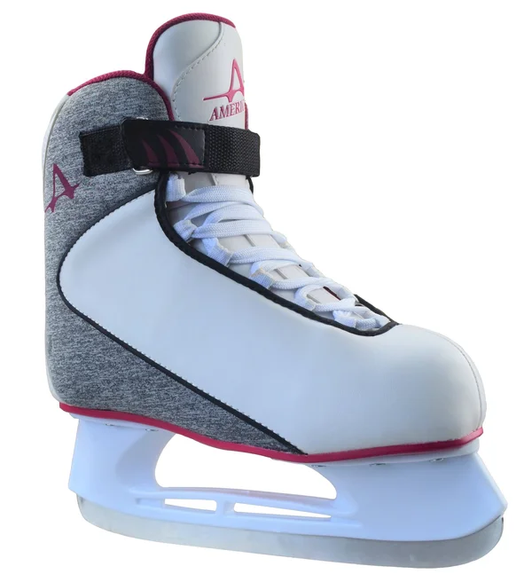 American Athletic Women's Softboot Hockey Skate - Purple/Grey, 7 M