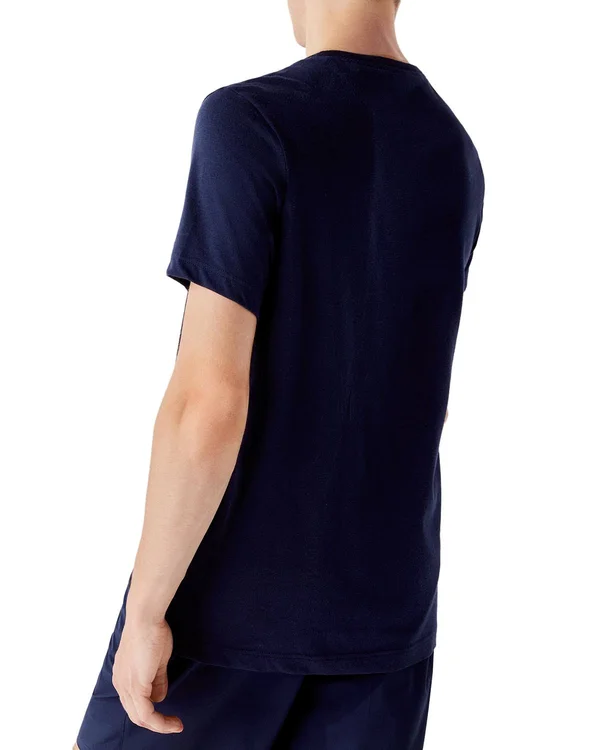 Lacoste Men Sport 3D Print Crocodile Jersey T-Shirt Blue XXL
