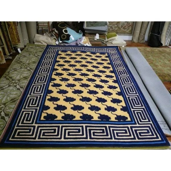 Safavieh Newport NPT428A 3&9x22 x 5&9x22 Beige - Blue Area Rug