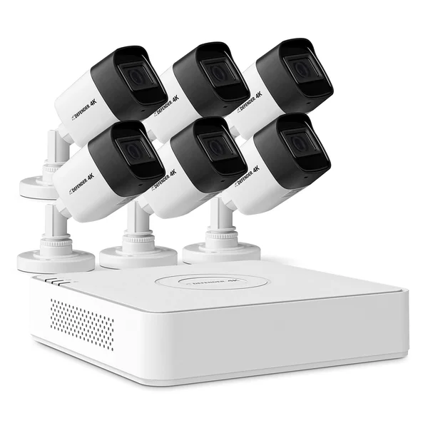 Defender Cameras 4K Ultra HD 2TB Security System - 6 Cameras