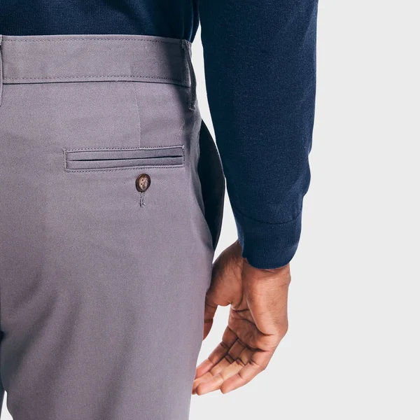 Nautica Men's Classic Fit Wrinkle-Resistant Deck Pant Blue Yonder Heather - 30x30