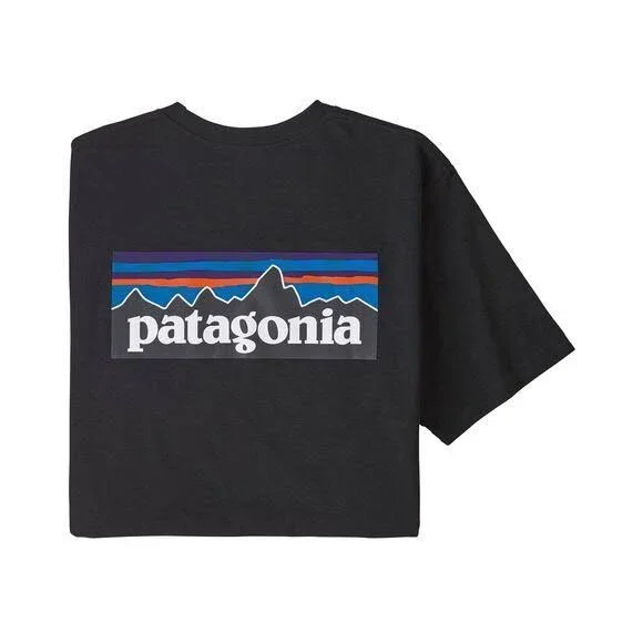 Patagonia P-6 Logo Pocket Responsibili-T-Shirt - Men's Black - Xs