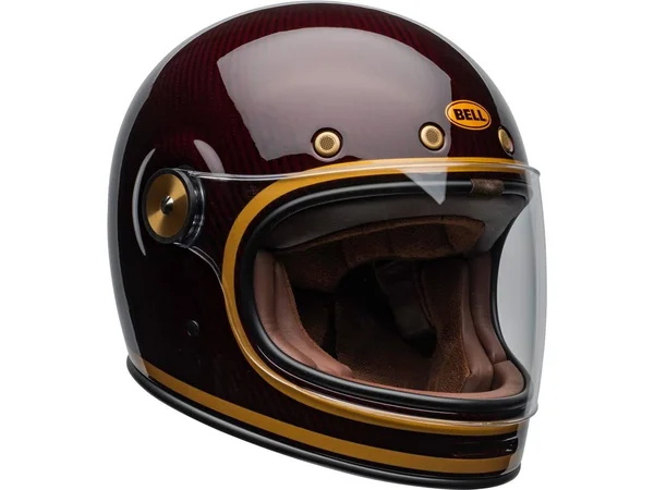 Bell - Helmet Bullitt Carbon Transcend Candy Red, Gold - Size S