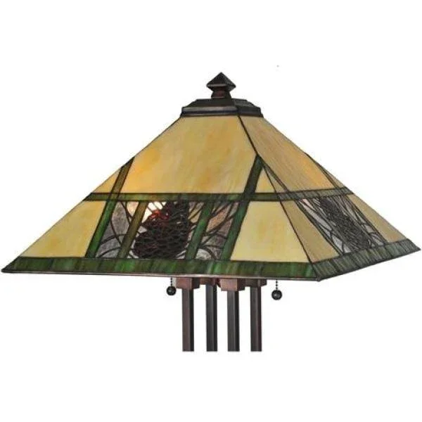 Meyda 63x22H Pinecone Ridge Floor Lamp