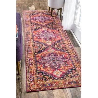 Christophe Oriental Pink/Orange Area Rug Mistana Rug Size: Runner 2&6x22 x 10&