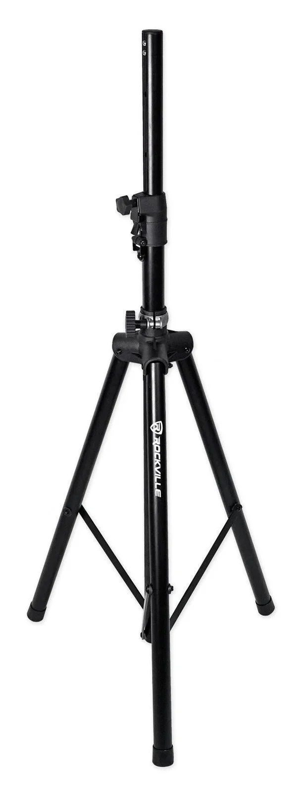 4 Rockville DJ PA Tripod Speaker Stands+Bags, Hydraulic Air Auto Lift RVSS4AB
