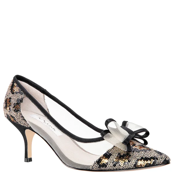 Nina Bianca Gold/Black - Women's, Size: 7
