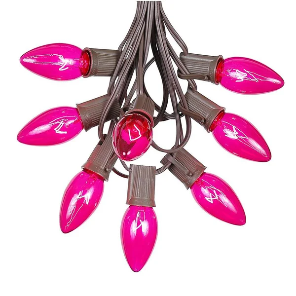 Novelty Lights C9 Christmas Lights Set - Outdoor Christmas Light String - Hanging Christmas Lights - Outdoor Patio String Lights