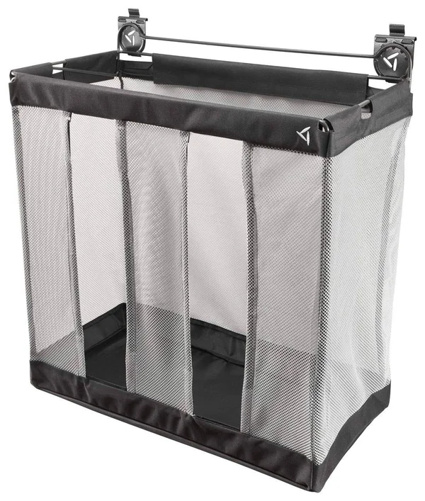 Gladiator Ball Caddy - Wall organization rail storage basket - mesh - granite