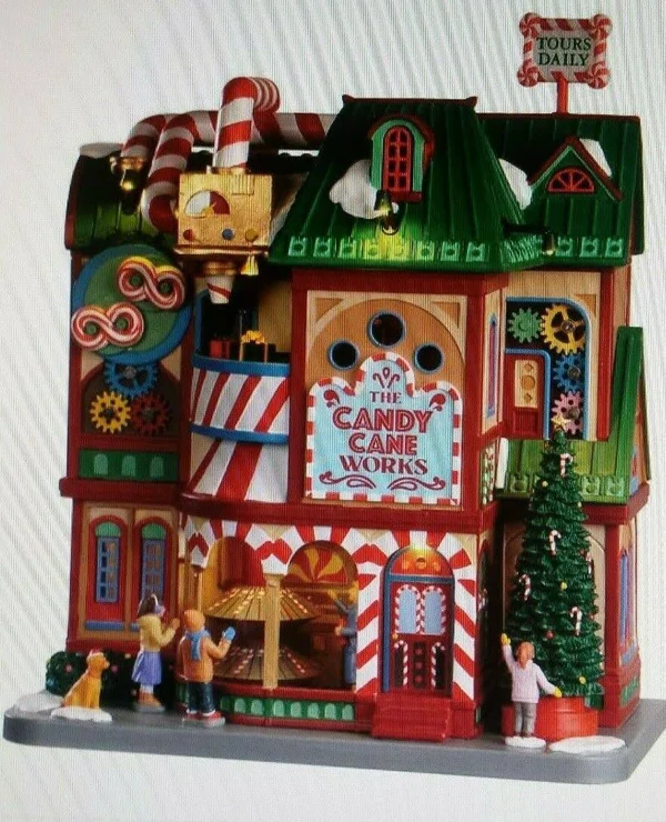 Lemax Multicolored The Candy Cane Works Christmas Village