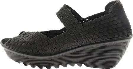 Bernie Mev Women's Halle Wedge Pump - Black, 38 EU/7.5-8 M US