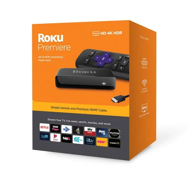Roku Premiere Streaming Player UK Plug