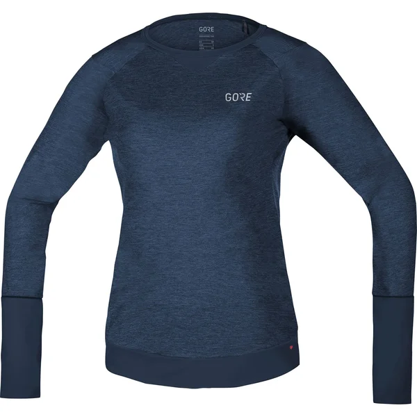 Gore Wear Women's C5 Trail Long Sleeve Jersey - Deep Water Blue