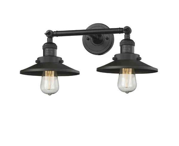 Innovations Lighting 208-SG-M4-LED Railroad - 18 inch 7W 2 LED Bath