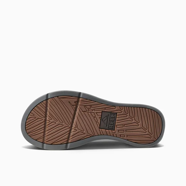 Reef Men's Santa Ana Flip Flops - Grey/Tan 7