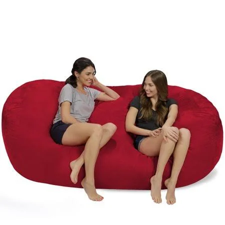 Relax Sack Giant Bean Bag Lounger -7.5 ft, Red