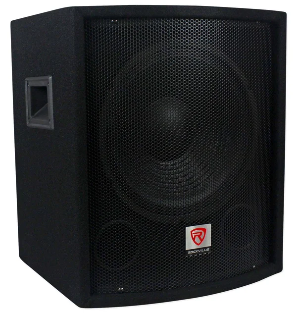 Rockville SBG1128 12x22 600 Watt Passive Pro DJ Subwoofer, MDF Cabinet/Pole Mount