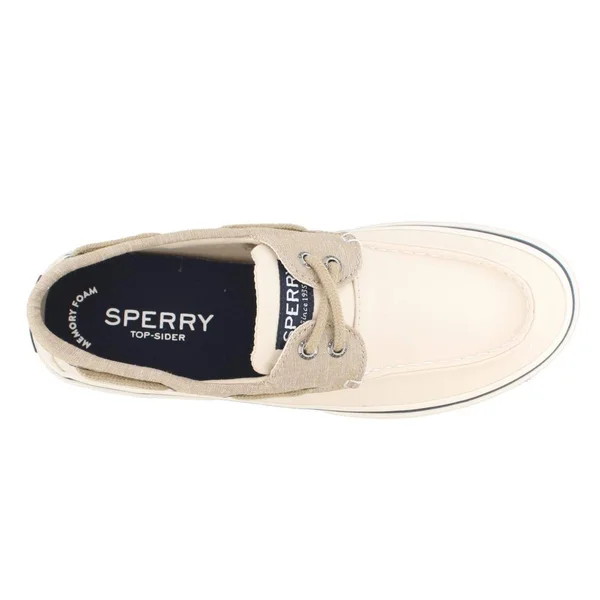 Sperry Halyard Boat Shoe - Men's - Cream/Tan - Size 10