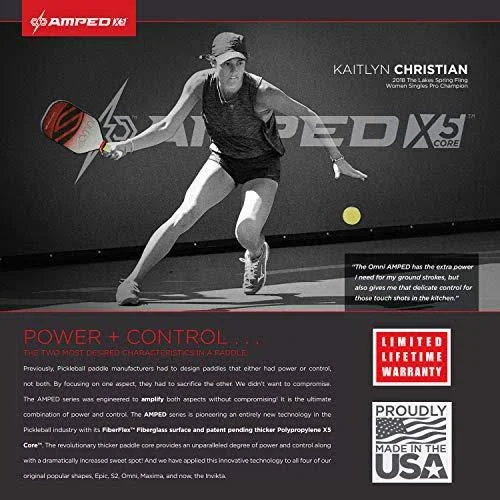 Selkirk Sport Amped Omni Pickleball Paddle - Red