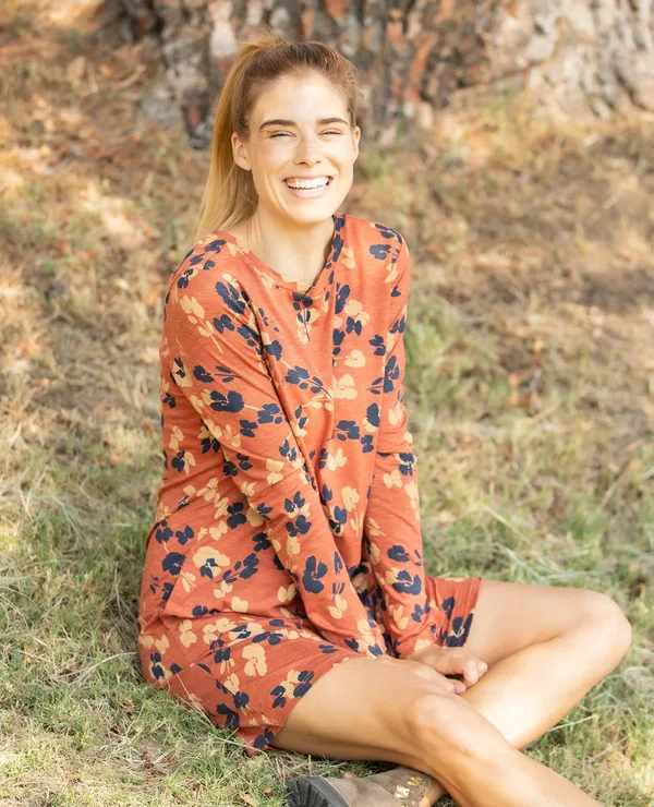 Toadu0026Co Windmere II Long-Sleeve Dress - Women's Auburn Large Scale Floral Print - XL