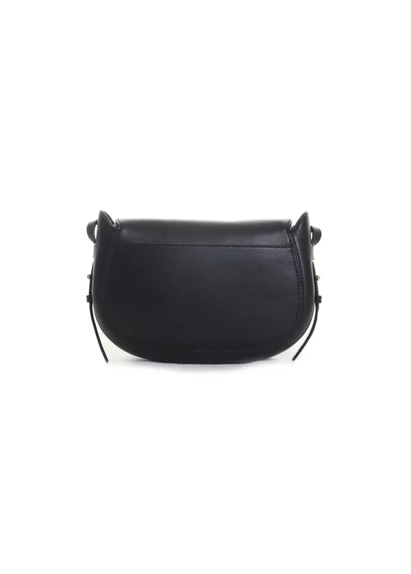 Michael Michael Kors, Jolene Small Leather Saddle Bag, Black, One Size