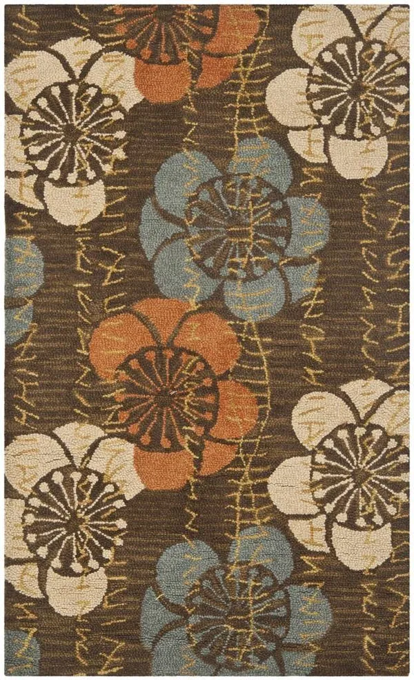 Safavieh Blossom BLM923A Brown - Multi 5& x 8& Area Rug