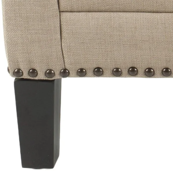 Safavieh Buckler Club Chair-Wheat Beige