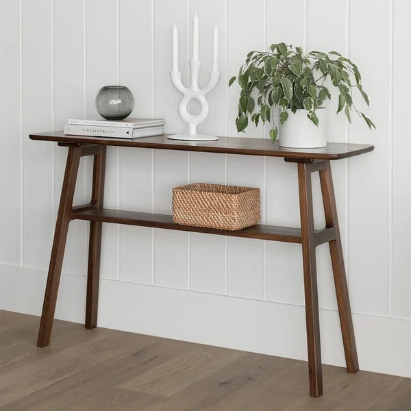Solid Walnut Console Table, Article Kirun Modern Furniture