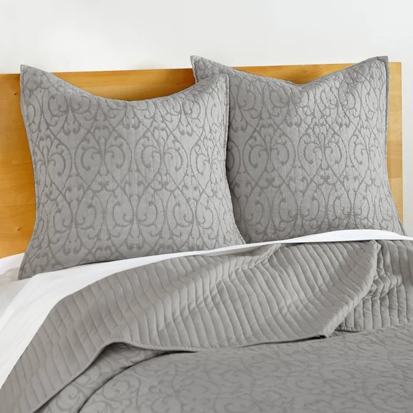 Homthreads Beckett Bedspread Set, King - Gray