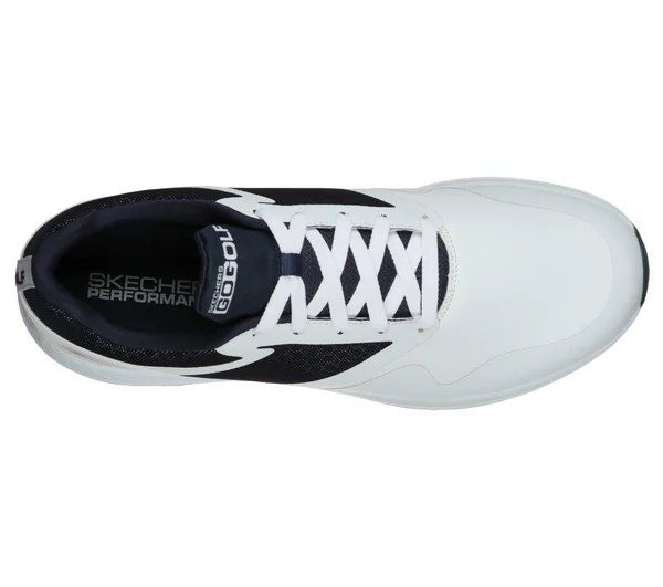 Skechers Men's Go Golf Max Golf Shoes, White, Navy, 8.5