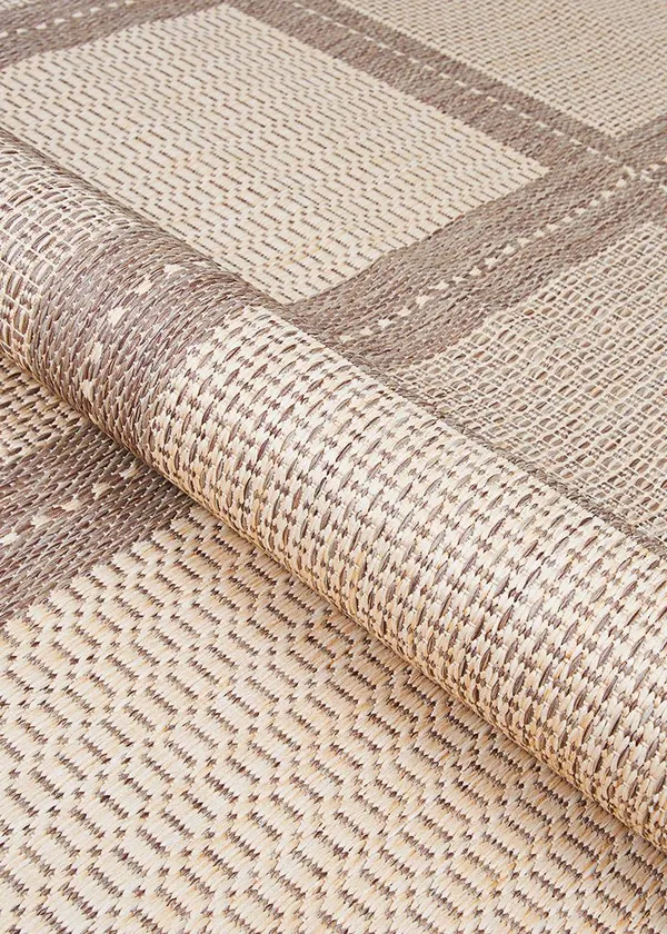Couristan 2&3x22 x 11&9x22 Natural/Cocoa Recife Summit Runner Area Rug