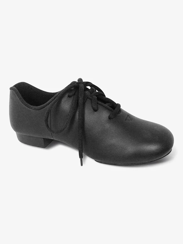 Dance Class Women's CS201 Split Sole Jazz/Clogging Oxford, Black, 7 M US