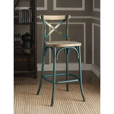 Waubun 29x22 Bar Stool Gracie Oaks Color: Green
