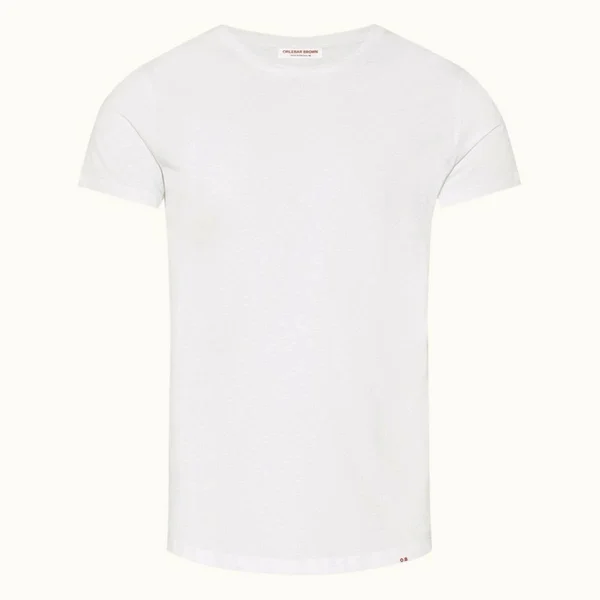 Orlebar Brown Men's Ob-t - White Tailored Fit Crew Neck T-Shirt (Size XS)