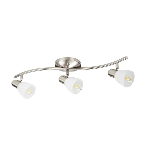 Noma LED Track Lighting - Adjustable Ceiling Light Fixture, Perfect for Kitchen, Hallway, Living Room & Bedroom, White Wip