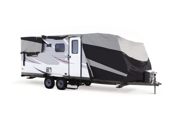 Camco Ultra Shield COVER - Travel Trailer, 20&1x22 to 22& in Black 45926