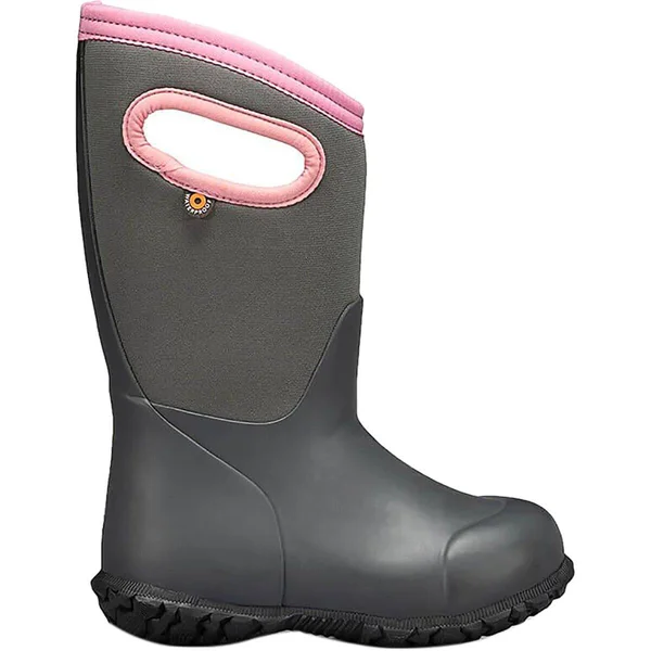 Bogs York Solid Boot - Kids& Gray, 2.0