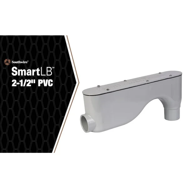 Southwire 2-1/2x22 Smart lb Conduit Body - PVC with Cover and Gasket, KBLB251