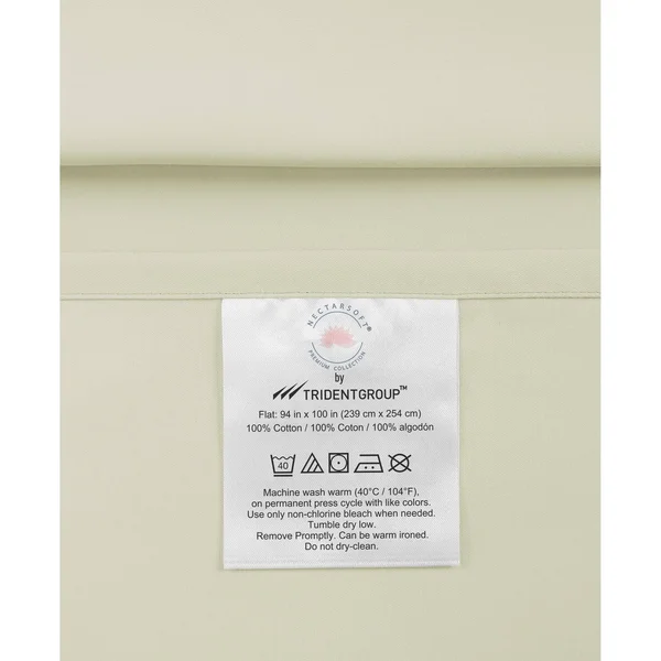 Nectarsoft - 600 Thread Count Sateen Sheet Set - Full, Lilac Marble