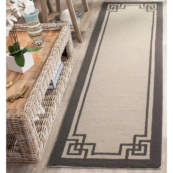 Safavieh Four Seasons Outdoor Area Rug, Ivory/Charcoal