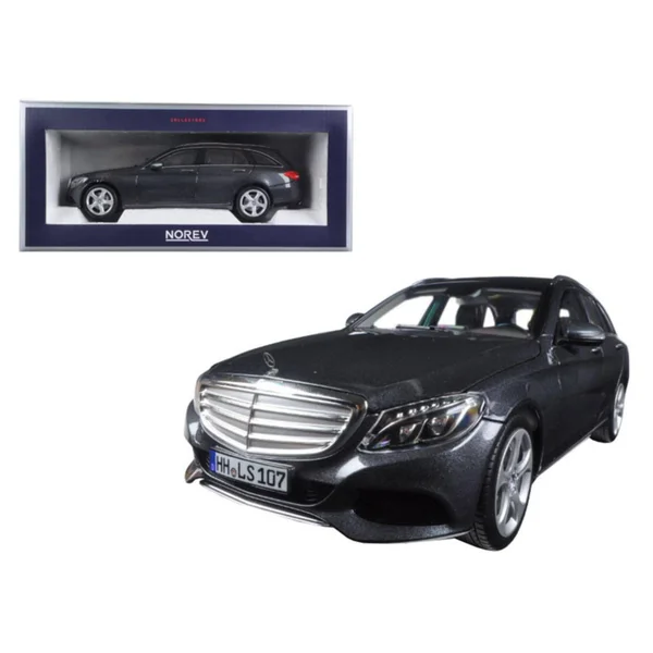 2014 Mercedes C Class T-Wagon Grey Metallic 1/18 Diecast Model Car by Norev