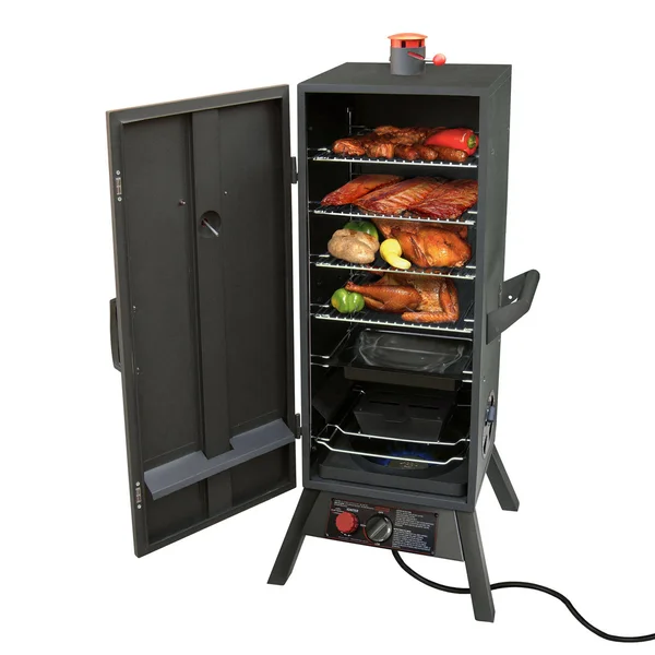 Landmann USA Smoky Mountain Vertical Gas Smoker, Grey, 45.25" x 21" x 21"