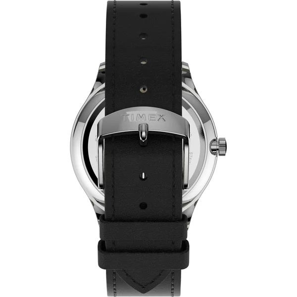 Timex TW2T71800 Men's Modern Easy Reader 40mm Black Leather Strap Watch